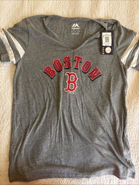 Boston Red Sox V Neck Shirt
